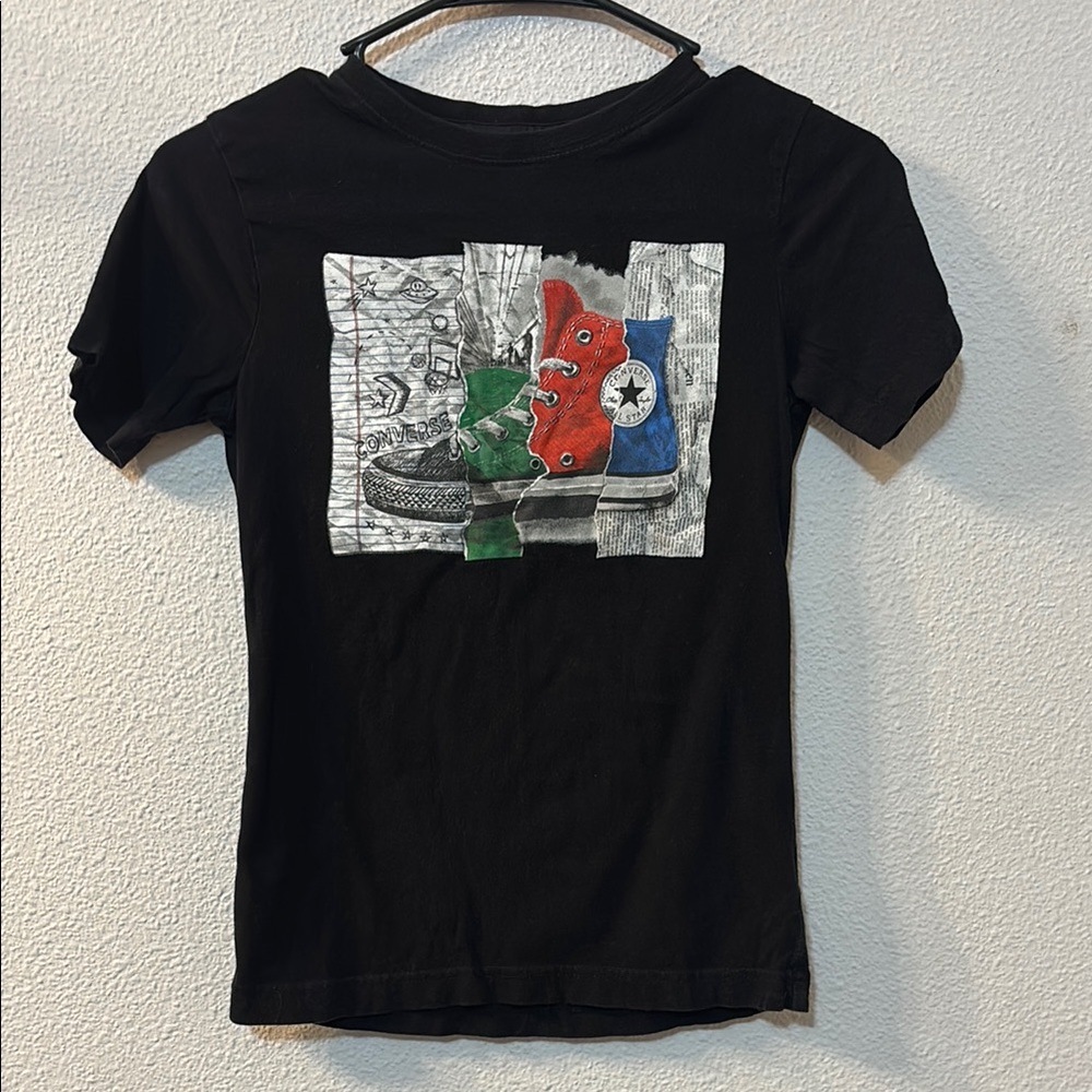 Converse Black Graphic Kids T-Shirt